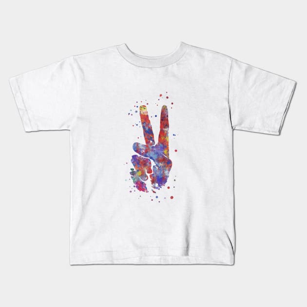 Symbol peace Kids T-Shirt by RosaliArt